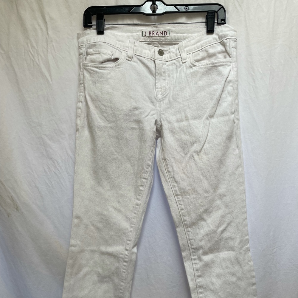 J brand white jeans